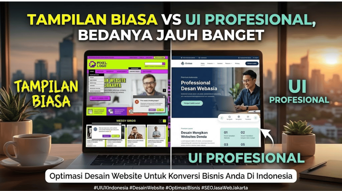 Tampilan Biasa vs UI Profesional, Bedanya Jauh Banget
