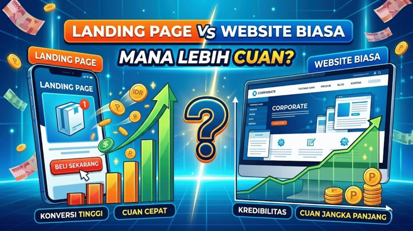 Landing Page vs Website Biasa, Mana Lebih Cuan?