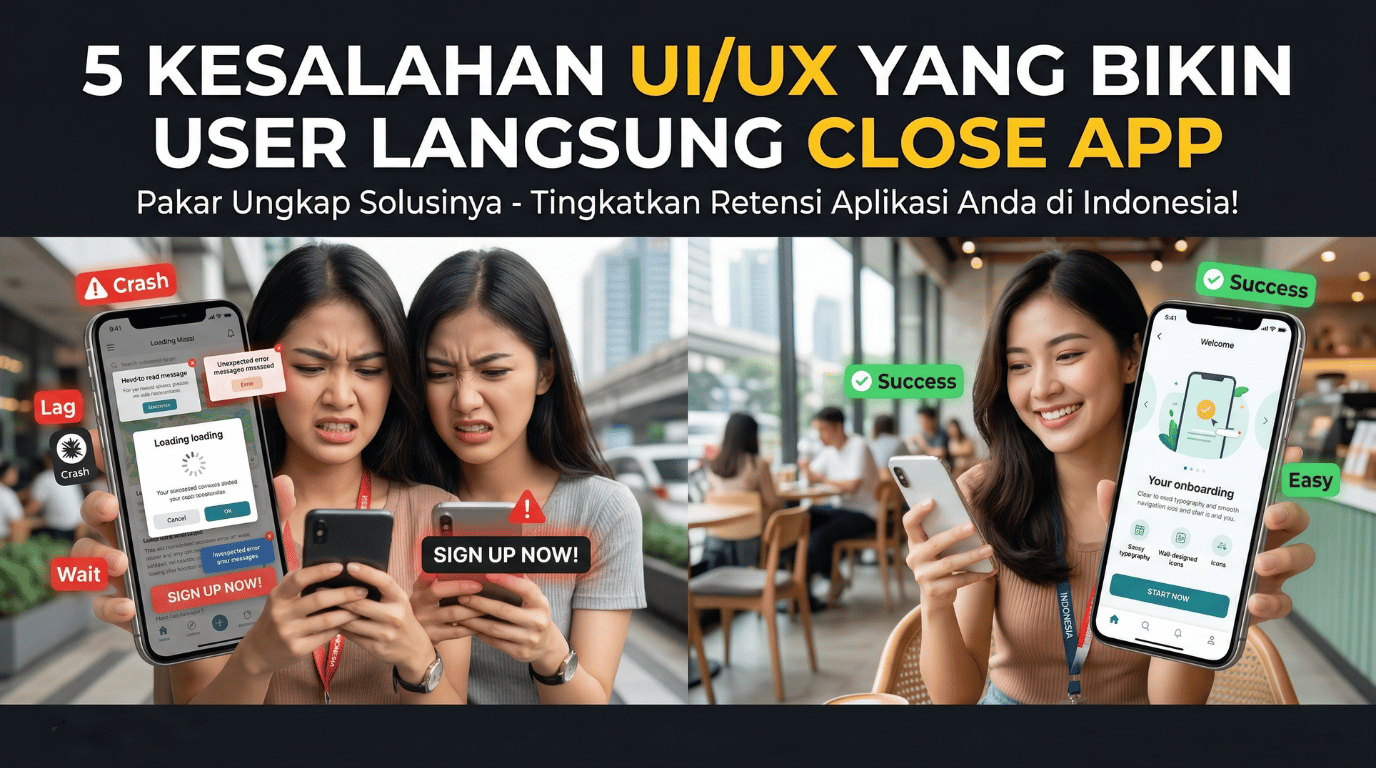 5 Kesalahan UI/UX yang Bikin User Langsung Close App
