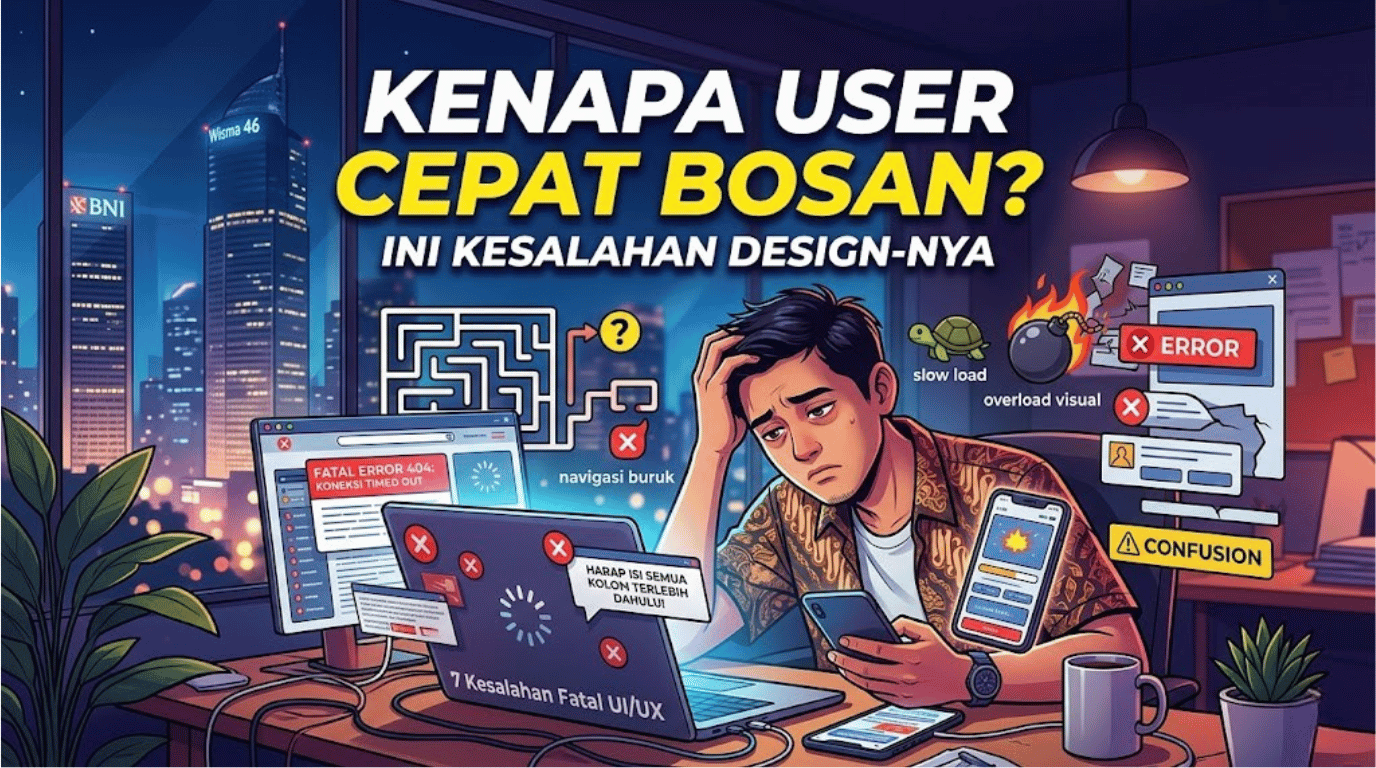 Kenapa User Cepat Bosan? Ini Kesalahan Design-nya