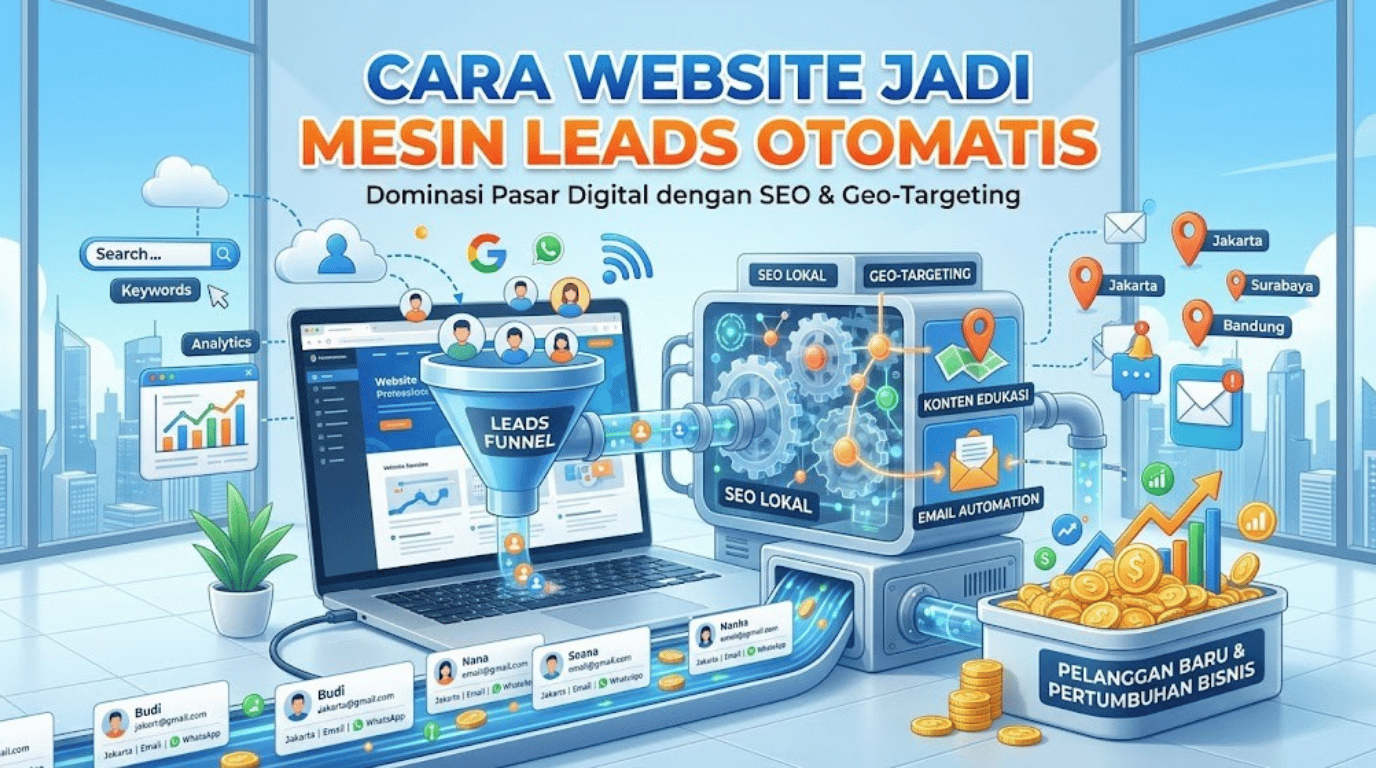 Cara Website Jadi Mesin Leads Otomatis