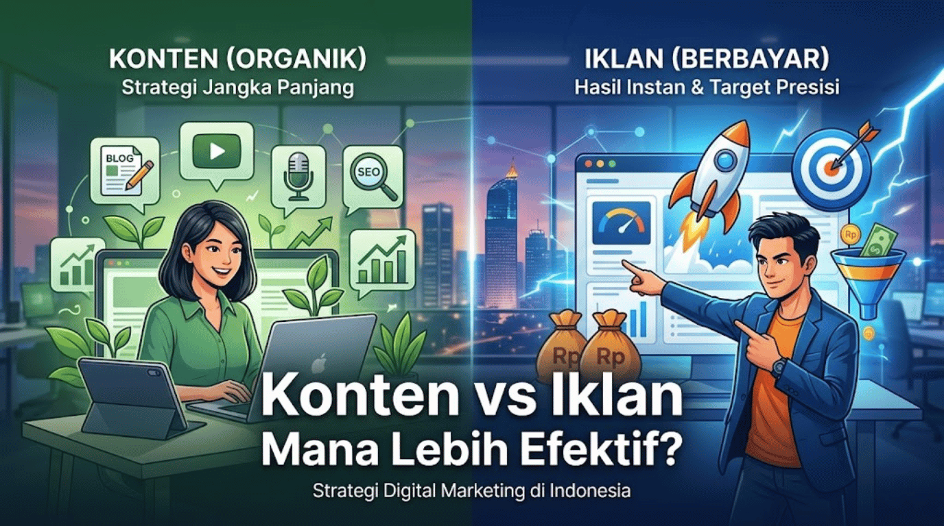 Konten vs Iklan, Mana Lebih Efektif?